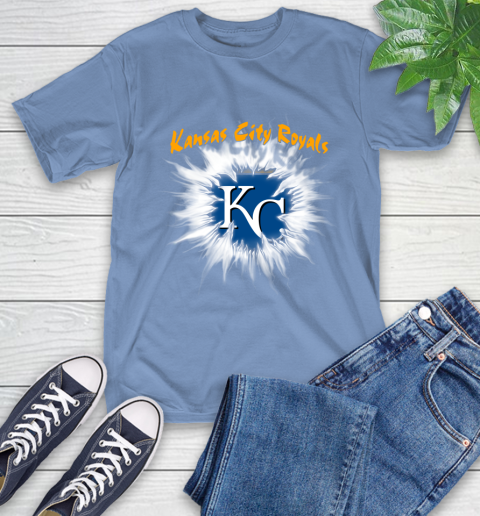 Kansas City Royals MLB Baseball Adoring Fan Rip Sports T-Shirt 12