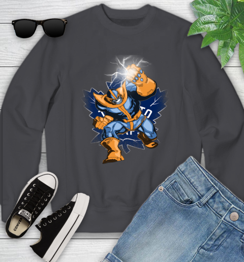 Toronto Maple Leafs NHL Hockey Thanos Avengers Infinity War Marvel Youth Sweatshirt 5