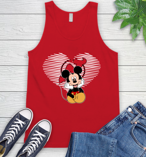 NHL New Jersey Devils The Heart Mickey Mouse Disney Hockey Tank Top 5