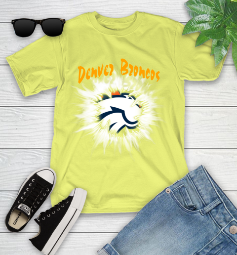Denver Broncos NFL Football Adoring Fan Rip Sports Youth T-Shirt 10