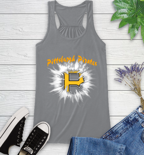 Pittsburgh Pirates MLB Baseball Adoring Fan Rip Sports Racerback Tank 4
