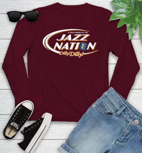 NBA A True Friend Of The Utah Jazz Dilly Dilly Basketball Sports Youth Long Sleeve 6