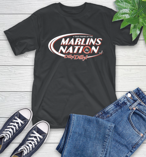 MLB A True Friend Of The Miami Marlins Dilly Dilly Baseball Sports T-Shirt