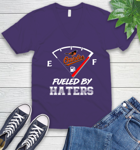 Baltimore Orioles MLB Baseball Fueled By Haters Sports V-Neck T-Shirt 9