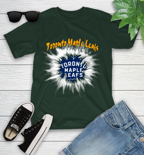 Toronto Maple Leafs NHL Hockey Adoring Fan Rip Sports Youth T-Shirt 5