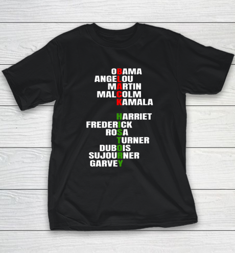 Obama Angelou Inspirational African Black History Month Youth T-Shirt