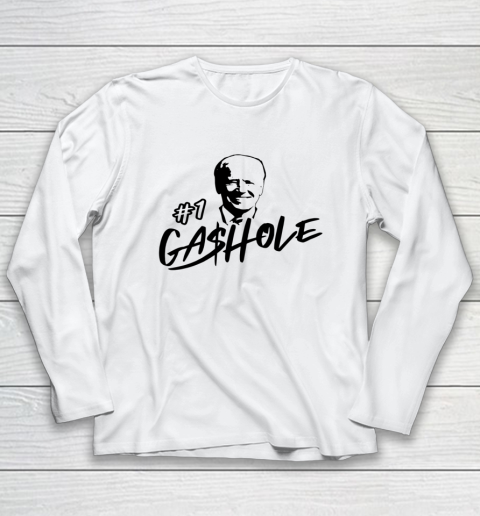 Gashole Biden Funny High Gas Price Gas Pump Anti Liberal Long Sleeve T-Shirt