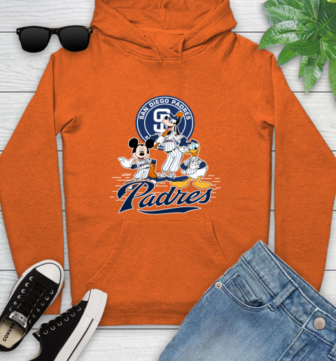 MLB San Diego Padres Mickey Mouse Donald Duck Goofy Baseball T Shirt Youth Hoodie 4
