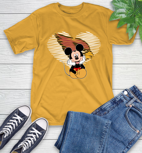 NFL Arizona Cardinals The Heart Mickey Mouse Disney Football T Shirt_000 T-Shirt 2