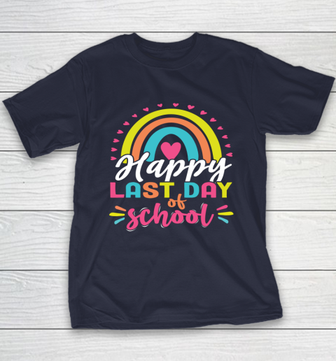 Happy Last Day of School Teacher Student Graduation Youth T-Shirt 2