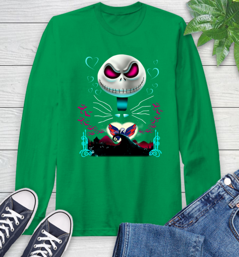 NHL Washington Capitals Jack Skellington Sally The Nightmare Before Christmas Hockey Long Sleeve T-Shirt 8