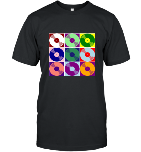 Cool Colorful Vinyl Record Music Pop Style Art T shirt T-Shirt