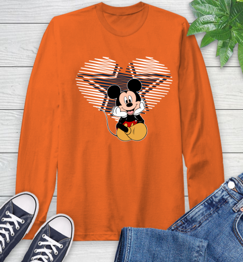 NFL Dallas Cowboys The Heart Mickey Mouse Disney Football T Shirt_000 Long Sleeve T-Shirt 4