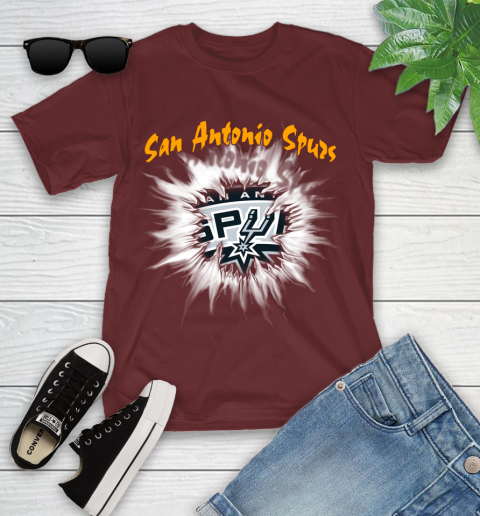 San Antonio Spurs NBA Basketball Rip Sports Youth T-Shirt 14