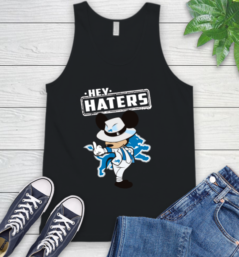 NFL Hey Haters Mickey Football Sports Detroit Lions Tank Top