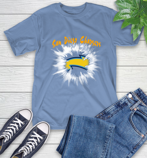 San Diego Chargers NFL Football Adoring Fan Rip Sports T-Shirt 12