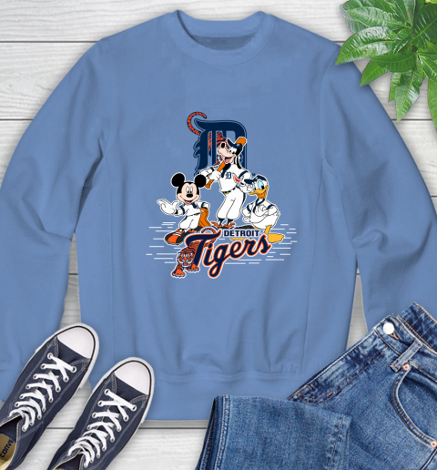 MLB Detroit Tigers Mickey Mouse Donald Duck Goofy Baseball T Shirt Sweatshirt 11