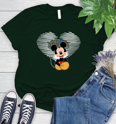 NBA New York Knicks The Heart Mickey Mouse Disney Basketball Women's T-Shirt 6