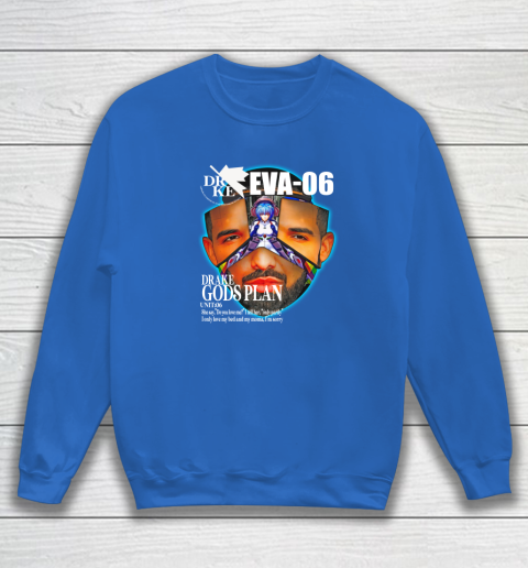 Drake Evangelion Shirt Drake Eva 06 Drake Gods Plan Sweatshirt 5