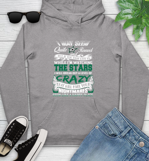 Dallas Stars NHL Hockey Don't Mess With Me While I'm Watching My Team Youth Hoodie 6