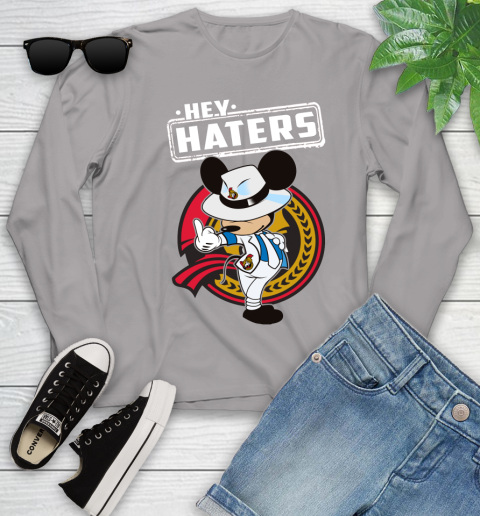 NHL Hey Haters Mickey Hockey Sports Ottawa Senators Youth Long Sleeve 5