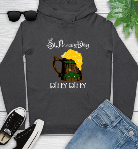 NHL New York Rangers St Patrick's Day Dilly Dilly Beer Hockey Sports Youth Hoodie 8