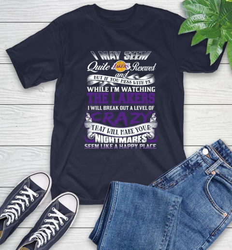 Los Angeles Lakers NBA Basketball Don't Mess With Me While I'm Watching My Team T-Shirt 4 Los Angeles Lakers NBA Basketball Don't Mess With Me While I'm Watching My Team T-Shirt - Image 4