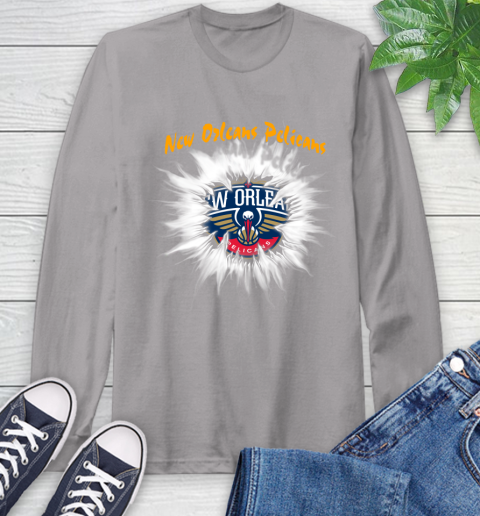 New Orleans Pelicans NBA Basketball Rip Sports Long Sleeve T-Shirt 6