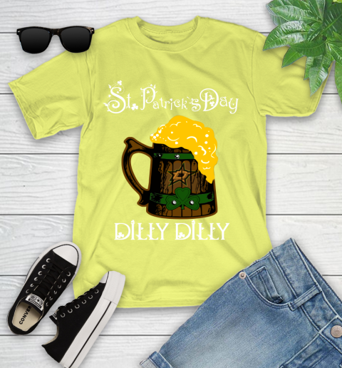 NHL Dallas Stars St Patrick's Day Dilly Dilly Beer Hockey Sports Youth T-Shirt 10