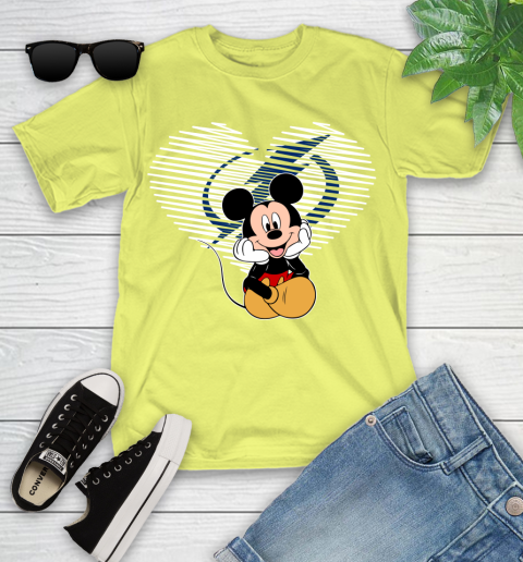 NHL Tampa Bay Lightning The Heart Mickey Mouse Disney Hockey Youth T-Shirt 10