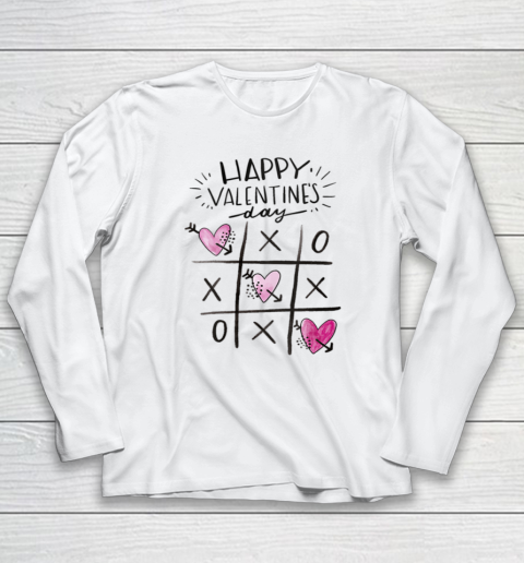 Love Happy Valentine Day Heart Lovers Couples Gifts Pajamas Long Sleeve T-Shirt 1