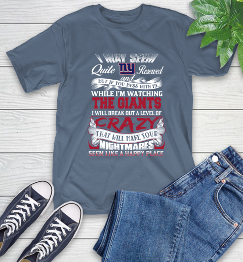 New York Giants NFL Football Don't Mess With Me While I'm Watching My Team T-Shirt 8