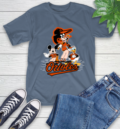 MLB Baltimore Orioles Mickey Mouse Donald Duck Goofy Baseball T Shirt T-Shirt 8