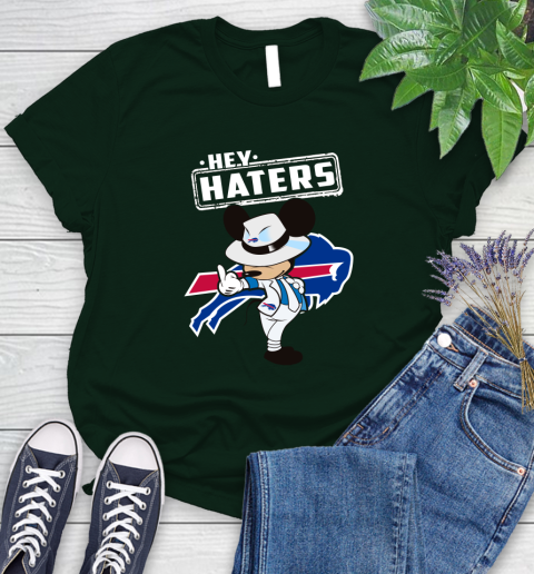 NFL Hey Haters Mickey Football Sports Buffalo Bills Women's T-Shirt 6