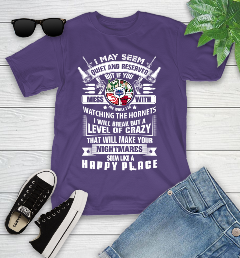 Charlotte Hornets NBA Basketball Don't Mess With Me While I'm Watching My Team Sports Youth T-Shirt 3