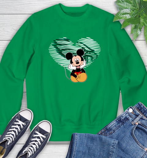 NFL Philadelphia Eagles The Heart Mickey Mouse Disney Football T Shirt_000 Sweatshirt 7