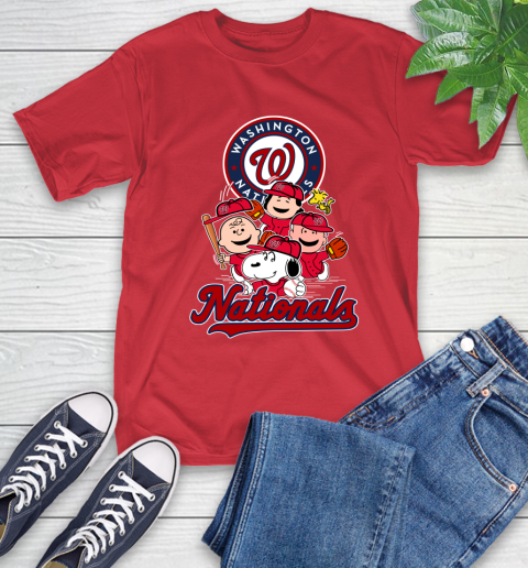 MLB Washington Nationals Snoopy Charlie Brown Woodstock The Peanuts Movie Baseball T Shirt_000 T-Shirt 11