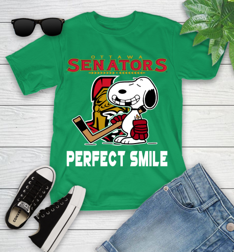 NHL New York Rangers Snoopy Perfect Smile The Peanuts Movie Hockey T Shirt Youth T-Shirt 8