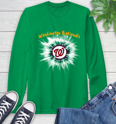 Washington Nationals MLB Baseball Adoring Fan Rip Sports Long Sleeve T-Shirt 8