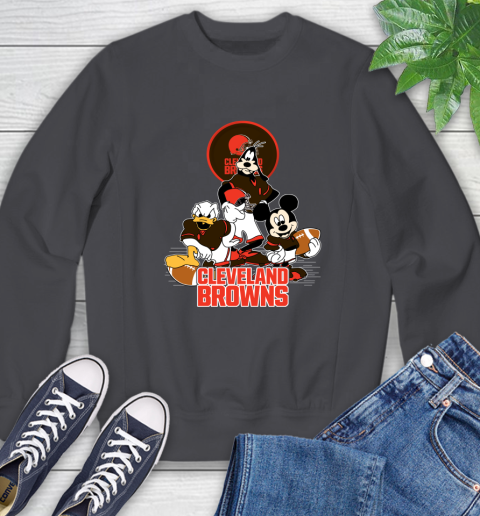 NFL Cleveland Browns Mickey Mouse Donald Duck Goofy Football Shirt Sweatshirt 6