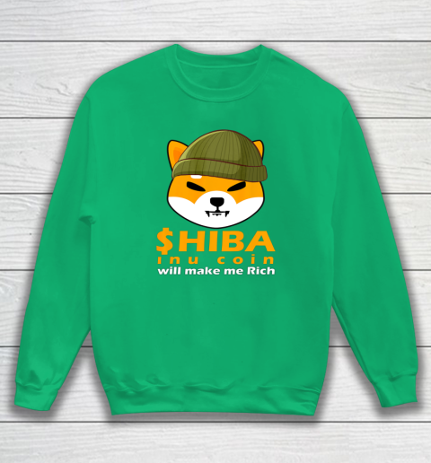 Shiba Will Make Me Rich Vintage Shiba Inu Coin Shiba Army Sweatshirt 4