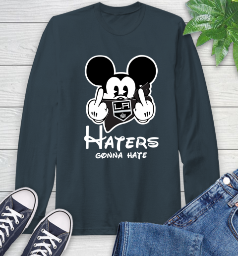 NHL Los Angeles Kings Haters Gonna Hate Mickey Mouse Disney Hockey T Shirt Long Sleeve T-Shirt 9