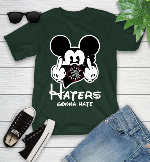 NBA Toronto Raptors Haters Gonna Hate Mickey Mouse Disney Basketball T Shirt Youth T-Shirt 5