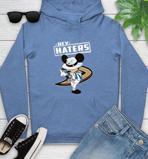 NHL Hey Haters Mickey Hockey Sports Anaheim Ducks Youth Hoodie 13