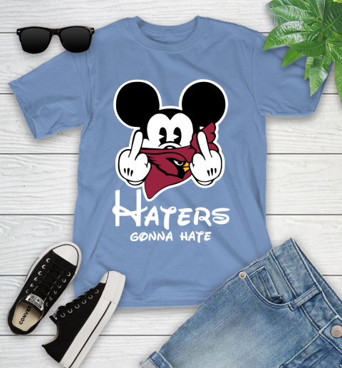 NFL Arizona Cardinals Haters Gonna Hate Mickey Mouse Disney Football T Shirt Youth T-Shirt 15