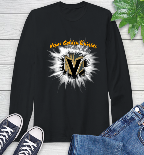 Vegas Golden Knights NHL Hockey Adoring Fan Rip Sports Long Sleeve T-Shirt