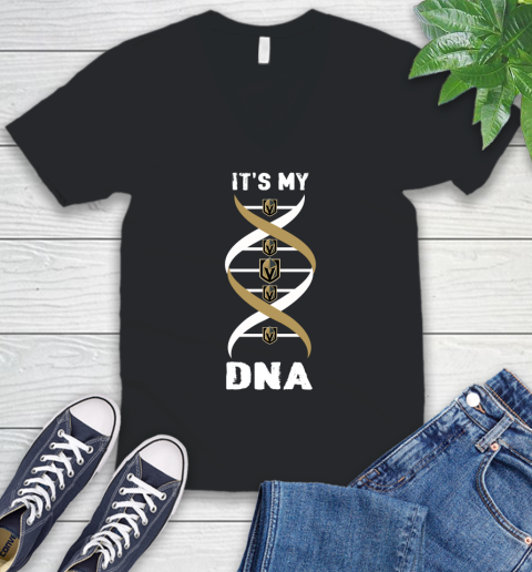 Vegas Golden Knights NHL Hockey It's My DNA Sports V-Neck T-Shirt