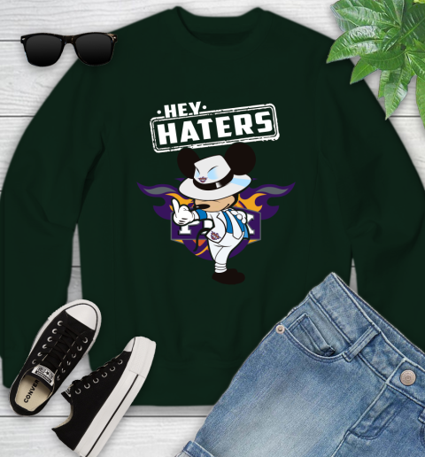 NBA Hey Haters Mickey Basketball Sports Phoenix Suns Youth Sweatshirt 9