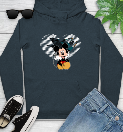 NHL San Jose Sharks The Heart Mickey Mouse Disney Hockey Youth Hoodie 10