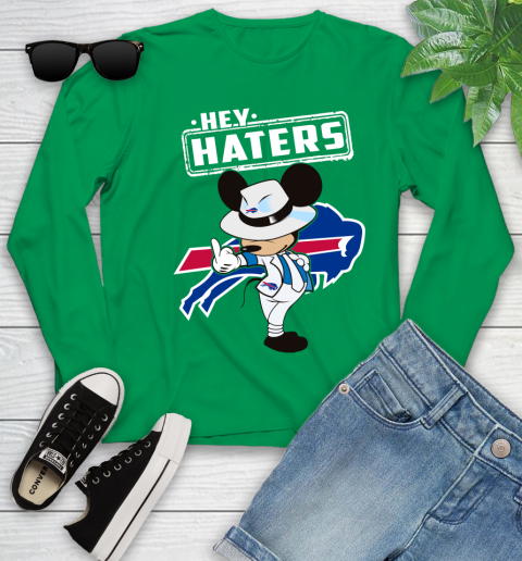 NFL Hey Haters Mickey Football Sports Buffalo Bills Youth Long Sleeve 7